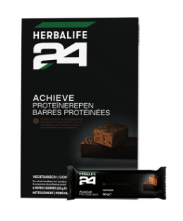 Barres protéinées Achieve H24 Chocolat noir 6 barres de 60g chacune